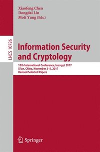 bokomslag Information Security and Cryptology