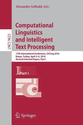Alexander Gelbukh - Computational Linguistics and Intelligent Text Processing, Häftad