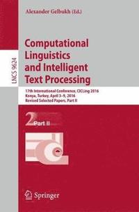 bokomslag Computational Linguistics and Intelligent Text Processing