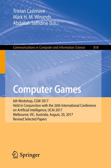 Tristan Cazenave, Mark H.M. Winands, Abdallah Saffidine - Computer Games, Häftad