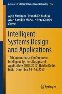 bokomslag Intelligent Systems Design and Applications