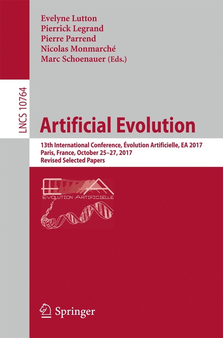 Evelyne Lutton, Pierrick Legrand, Pierre Parrend, Nicolas Monmarché, Marc Schoenauer, Nicolas Monmarche - Artificial Evolution, Häftad