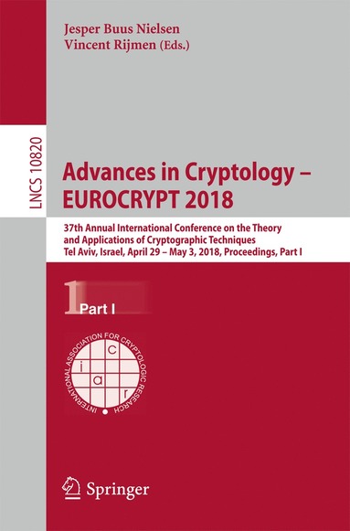 bokomslag Advances in Cryptology - EUROCRYPT 2018