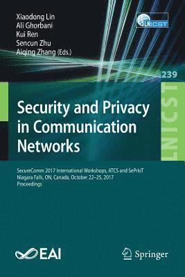 bokomslag Security and Privacy in Communication Networks