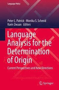 bokomslag Language Analysis for the Determination of Origin