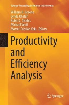 Productivity and Efficiency Analysis 1