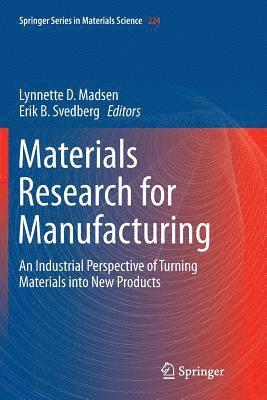 Materials Research for Manufacturing 1