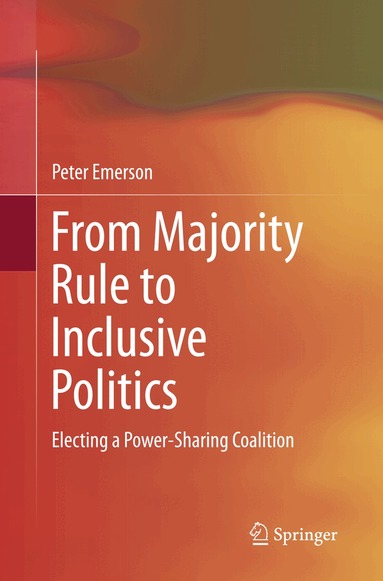 Peter Emerson - From Majority Rule to Inclusive Politics, Häftad