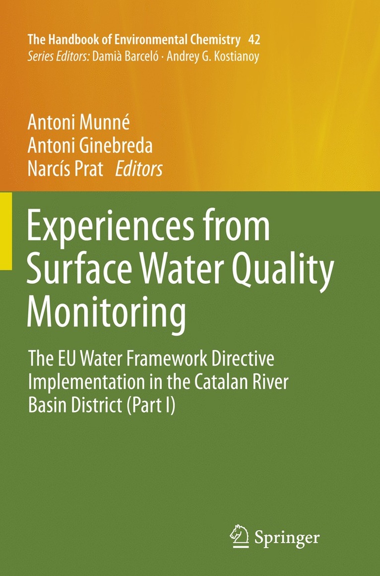 Experiences from Surface Water Quality Monitoring 1