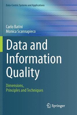 bokomslag Data and Information Quality