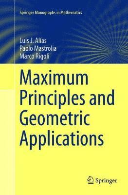 Maximum Principles and Geometric Applications 1