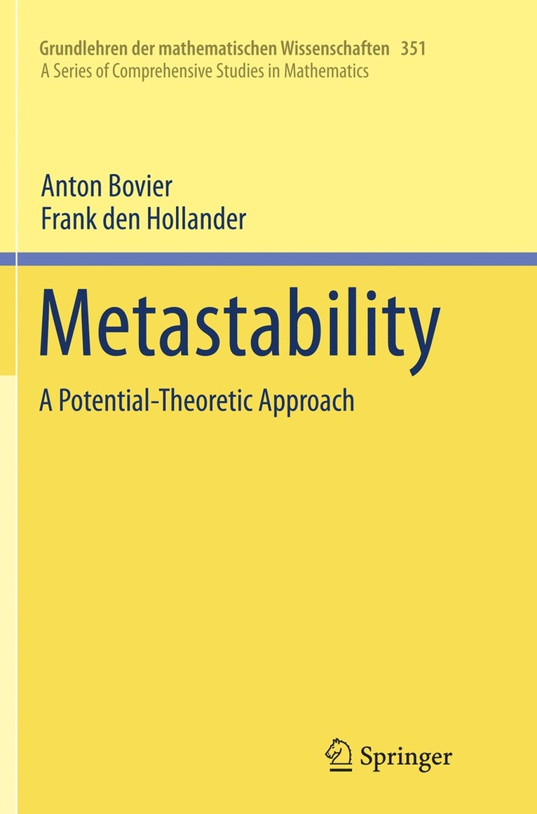 Anton Bovier, Frank den Hollander, Frank Den Hollander - Metastability, Häftad