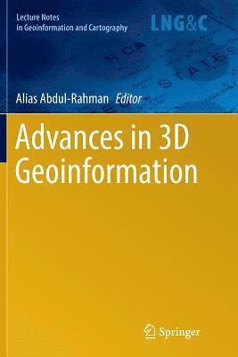 bokomslag Advances in 3D Geoinformation