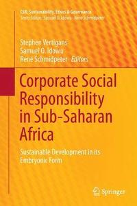 bokomslag Corporate Social Responsibility in Sub-Saharan Africa