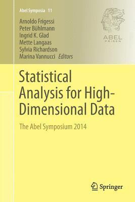 Statistical Analysis for High-Dimensional Data 1