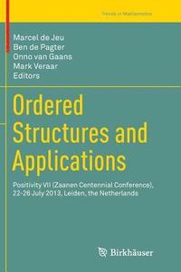 bokomslag Ordered Structures and Applications