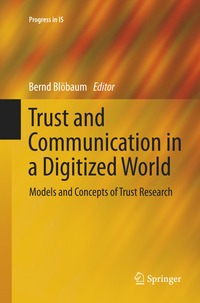 bokomslag Trust and Communication in a Digitized World