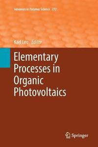 bokomslag Elementary Processes in Organic Photovoltaics