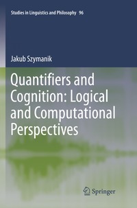 bokomslag Quantifiers and Cognition: Logical and Computational Perspectives