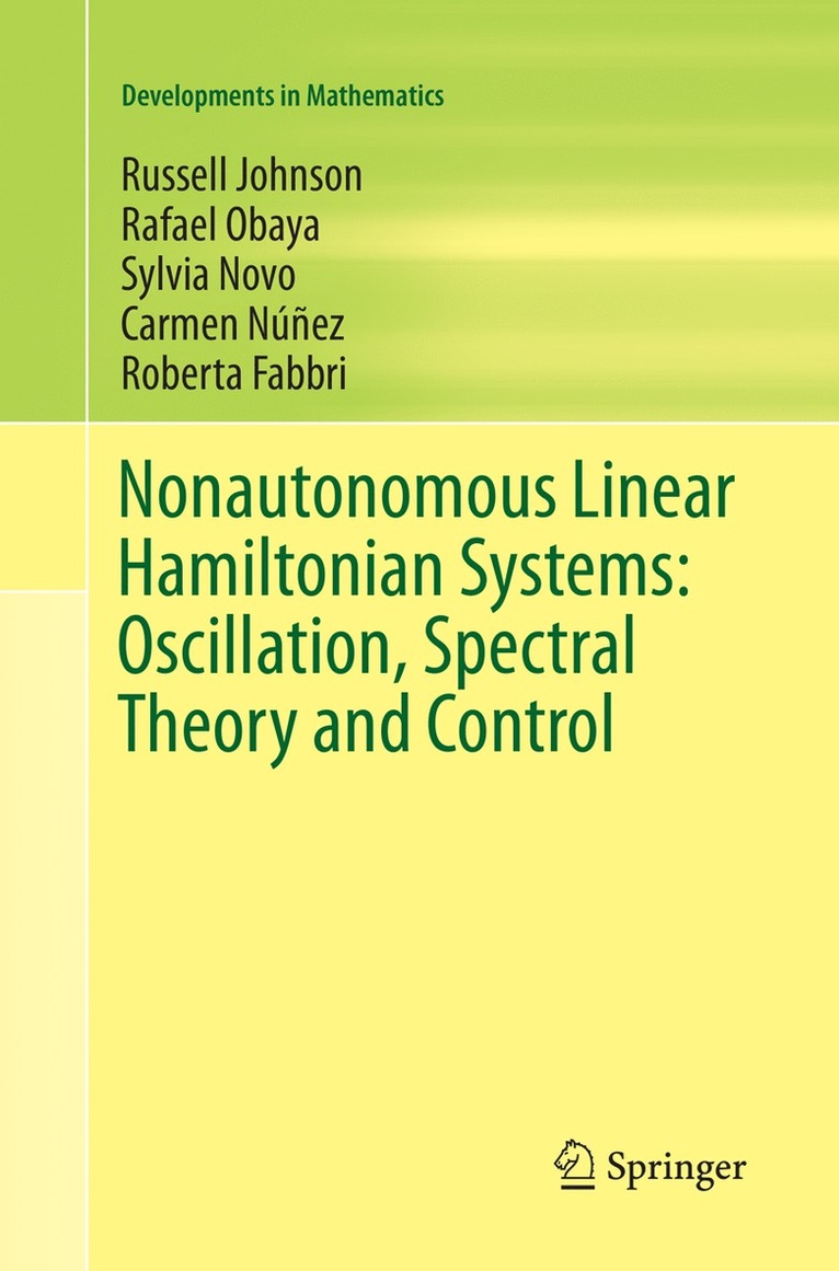 Nonautonomous Linear Hamiltonian Systems: Oscillation, Spectral Theory and Control 1