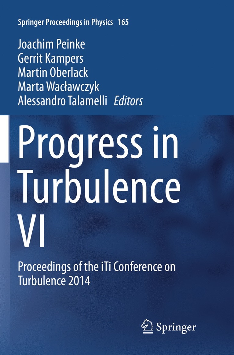 Progress in Turbulence VI 1