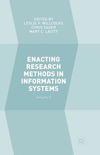 bokomslag Enacting Research Methods in Information Systems: Volume 3