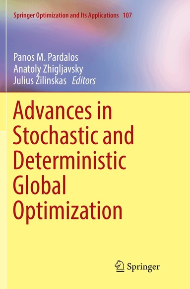 Panos M. Pardalos, Anatoly Zhigljavsky, Julius Žilinskas - Advances in Stochastic and Deterministic Global Optimization, Häftad