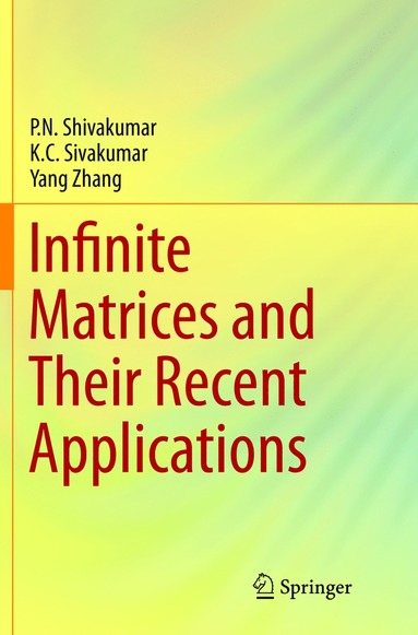 bokomslag Infinite Matrices and Their Recent Applications