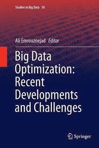 bokomslag Big Data Optimization: Recent Developments and Challenges