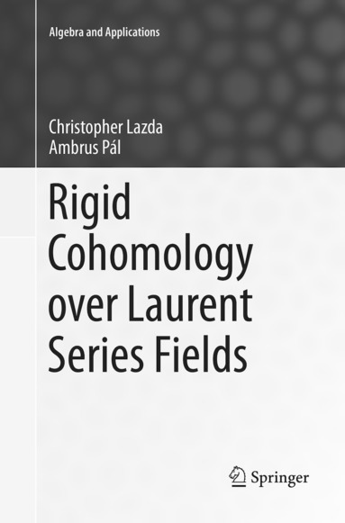 bokomslag Rigid Cohomology over Laurent Series Fields