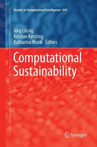 Jörg Lässig, Kristian Kersting, Katharina Morik - Computational Sustainability, Häftad