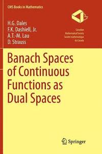 bokomslag Banach Spaces of Continuous Functions as Dual Spaces