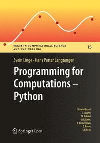 bokomslag Programming for Computations - Python