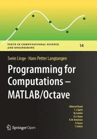 bokomslag Programming for Computations  - MATLAB/Octave