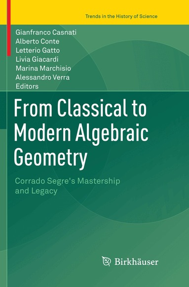 Gianfranco Casnati, Alberto Conte, Letterio Gatto, Livia Giacardi, Marina Marchisio, Alessandro Verra - From Classical to Modern Algebraic Geometry, Häftad