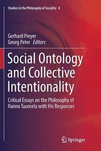 bokomslag Social Ontology and Collective Intentionality
