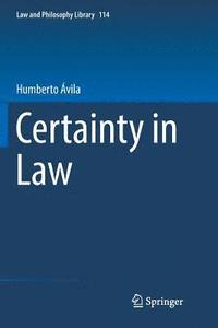 bokomslag Certainty in Law