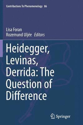 bokomslag Heidegger, Levinas, Derrida: The Question of Difference