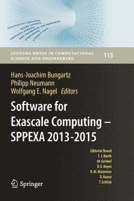 Software for Exascale Computing - SPPEXA 2013-2015 1