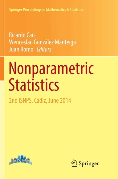 Ricardo Cao, Wenceslao González Manteiga, Juan Romo - Nonparametric Statistics, Häftad
