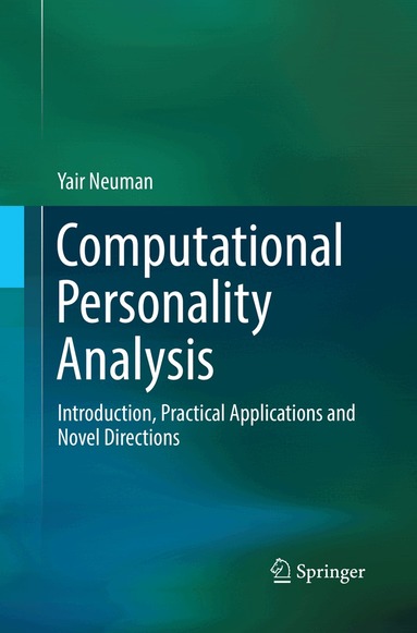 Yair Neuman - Computational Personality Analysis, Häftad