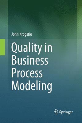 bokomslag Quality in Business Process Modeling