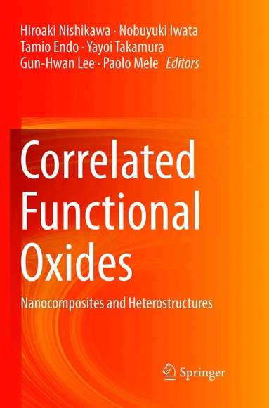 Hiroaki Nishikawa, Nobuyuki Iwata, Tamio Endo, Yayoi Takamura, Gun-Hwan Lee, Paolo Mele - Correlated Functional Oxides, Häftad