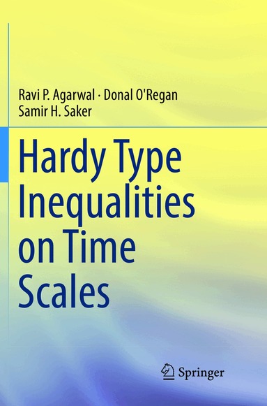 Ravi P. Agarwal, Donal O'Regan, Samir H. Saker - Hardy Type Inequalities on Time Scales, Häftad