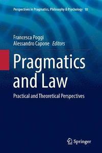 bokomslag Pragmatics and Law