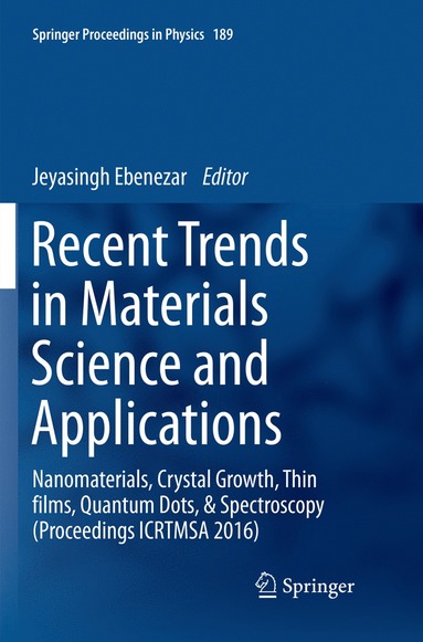 bokomslag Recent Trends in Materials Science and Applications