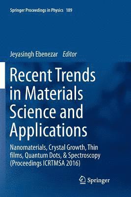 Recent Trends in Materials Science and Applications 1