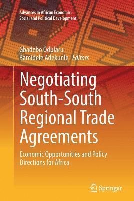 bokomslag Negotiating South-South Regional Trade Agreements