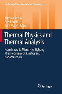 bokomslag Thermal Physics and Thermal Analysis