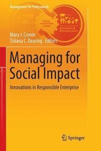 bokomslag Managing for Social Impact